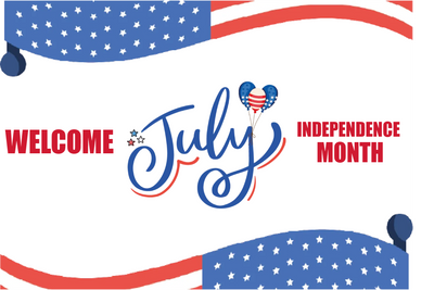 Custom Mesh Banner Signs Welcome July