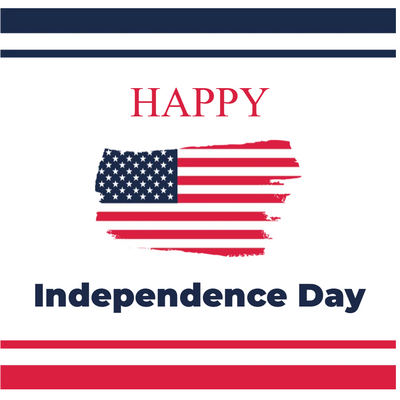 Custom Mesh Banner Signs Happy Independence Day