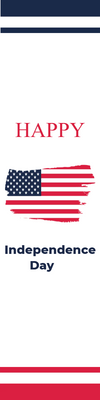 Custom Mesh Banner Signs Happy Independence Day