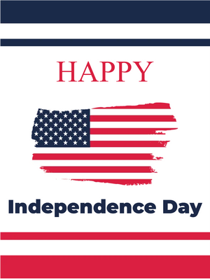Custom Mesh Banner Signs Happy Independence Day