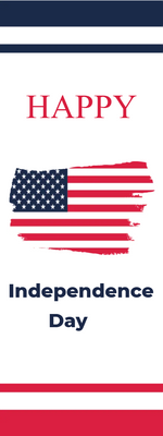 Custom Mesh Banner Signs Happy Independence Day