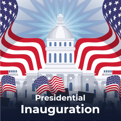 Custom Mesh Banner Signs Presidential Inauguration