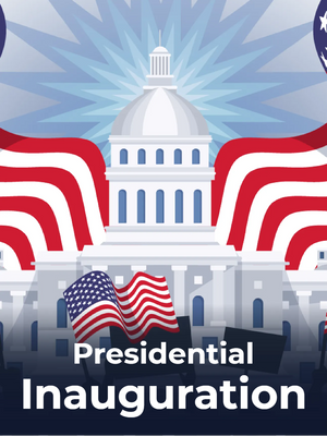 Custom Mesh Banner Signs Presidential Inauguration