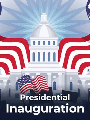 Custom Mesh Banner Signs Presidential Inauguration