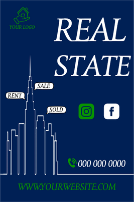 Custom Mesh Banner Signs Real State