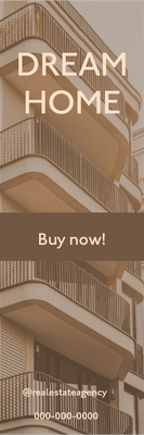 Custom Mesh Banner Signs Dream Home 1