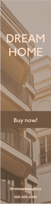 Custom Mesh Banner Signs Dream Home 1
