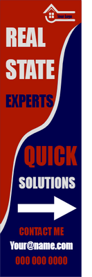 Custom Mesh Banner Signs Real State Experts