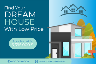 Custom Mesh Banner Signs Dream House