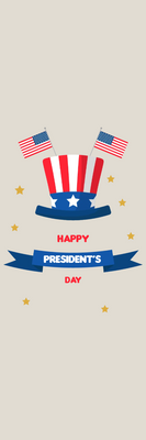 Custom Mesh Banner Signs Happy President's Day 2