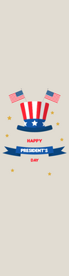 Custom Mesh Banner Signs Happy President's Day 2