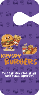 Custom Mirror Hangers Multiple Sizes Kryspy Burgers