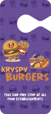 Custom Mirror Hangers Multiple Sizes Kryspy Burgers
