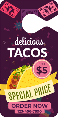 Custom Mirror Hangers Multiple Sizes Delicious Tacos
