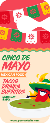 Custom Mirror Hangers Multiple Sizes Cinco De Mayo