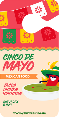 Custom Mirror Hangers Multiple Sizes Cinco De Mayo