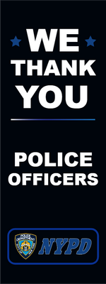 Custom Outdoor Yard Signs Multiple Sizes Police Officer
