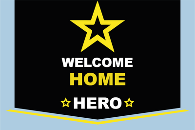 Custom Outdoor Yard Signs Multiple Sizes Welcome Home Hero