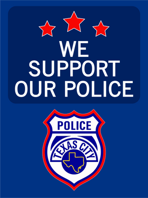Custom Outdoor Yard Signs Multiple Sizes Police Support