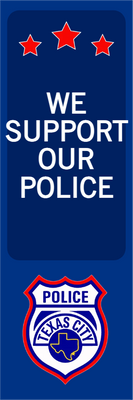 Custom Outdoor Yard Signs Multiple Sizes Police Support