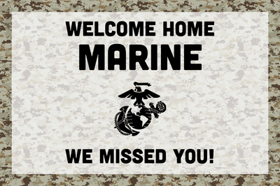 Custom Outdoor Yard Signs Multiple Sizes Welcome Marines