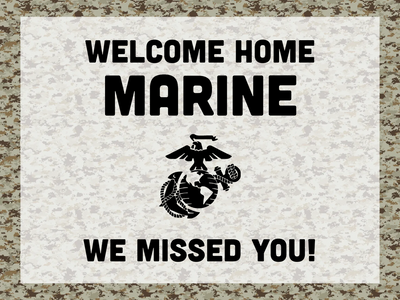 Custom Outdoor Yard Signs Multiple Sizes Welcome Marines