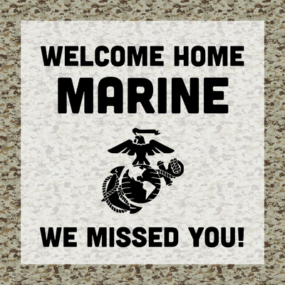 Custom Outdoor Yard Signs Multiple Sizes Welcome Marines