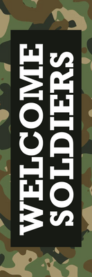 Custom Outdoor Yard Signs Multiple Sizes Welcome Soldiers