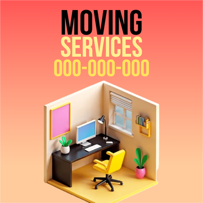 Custom Outdoor Yard Signs Multiple Sizes Office Moving Services