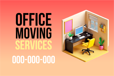 Custom Outdoor Yard Signs Multiple Sizes Office Moving Services