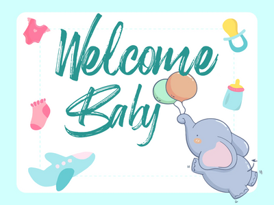 Custom Outdoor Yard Signs Multiple Sizes Welcome Home Baby