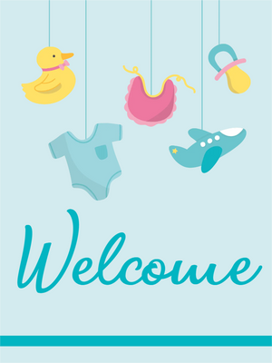 Custom Outdoor Yard Signs Multiple Sizes Welcome Baby