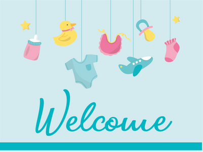 Custom Outdoor Yard Signs Multiple Sizes Welcome Baby