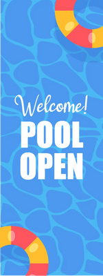 Custom Outdoor Yard Signs Multiple Sizes Welcome Open Pool
