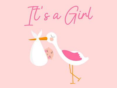 Custom Outdoor Yard Signs Multiple Sizes It's A Girl