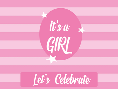 Custom Outdoor Yard Signs Multiple Sizes Girl Let's Celebrate