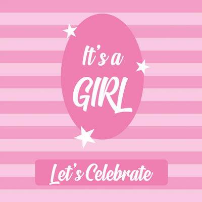 Custom Outdoor Yard Signs Multiple Sizes Girl Let's Celebrate