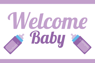 Custom Outdoor Yard Signs Multiple Sizes Welcome Baby Sign