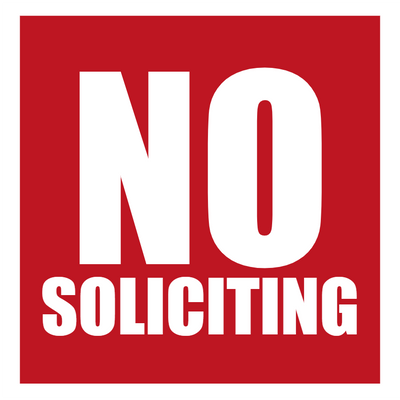 Custom Outdoor Yard Signs Multiple Sizes No Soliciting