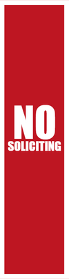 Custom Outdoor Yard Signs Multiple Sizes No Soliciting