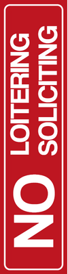 Custom Outdoor Yard Signs Multiple Sizes No Loitering