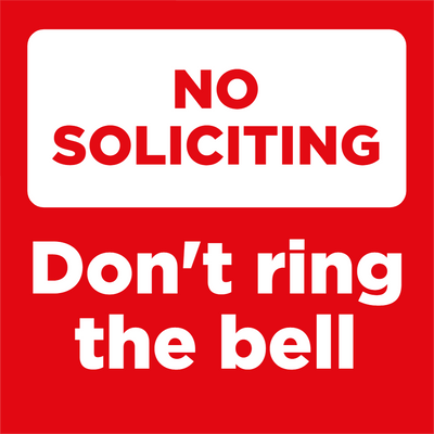 Custom Outdoor Yard Signs Multiple Sizes Dont Ring Bell