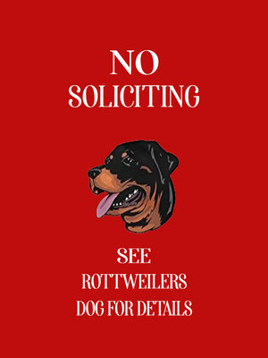 Custom Outdoor Yard Signs Multiple Sizes See Rottweilers