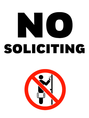 Custom Outdoor Yard Signs Multiple Sizes No Solicitation