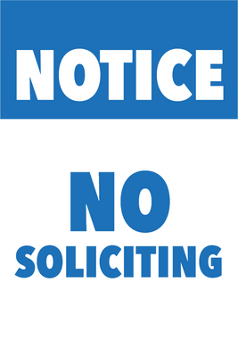 Custom Outdoor Yard Signs Multiple Sizes Do Not Solicit