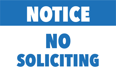 Custom Outdoor Yard Signs Multiple Sizes Do Not Solicit