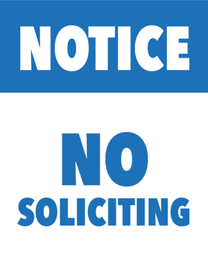 Custom Outdoor Yard Signs Multiple Sizes Do Not Solicit
