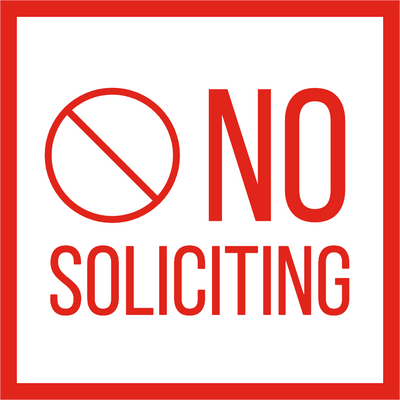 Custom Outdoor Yard Signs Multiple Sizes Simple No Soliciting