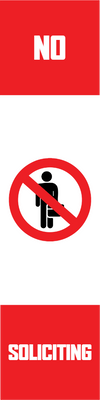 Custom Outdoor Yard Signs Multiple Sizes Soliciting Not Allowed