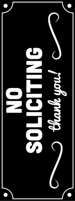Custom Outdoor Yard Signs Multiple Sizes No Soliciting Here